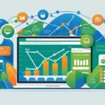 Data-driven analytics dashboard illustration by the Best Digital Marketing Company.