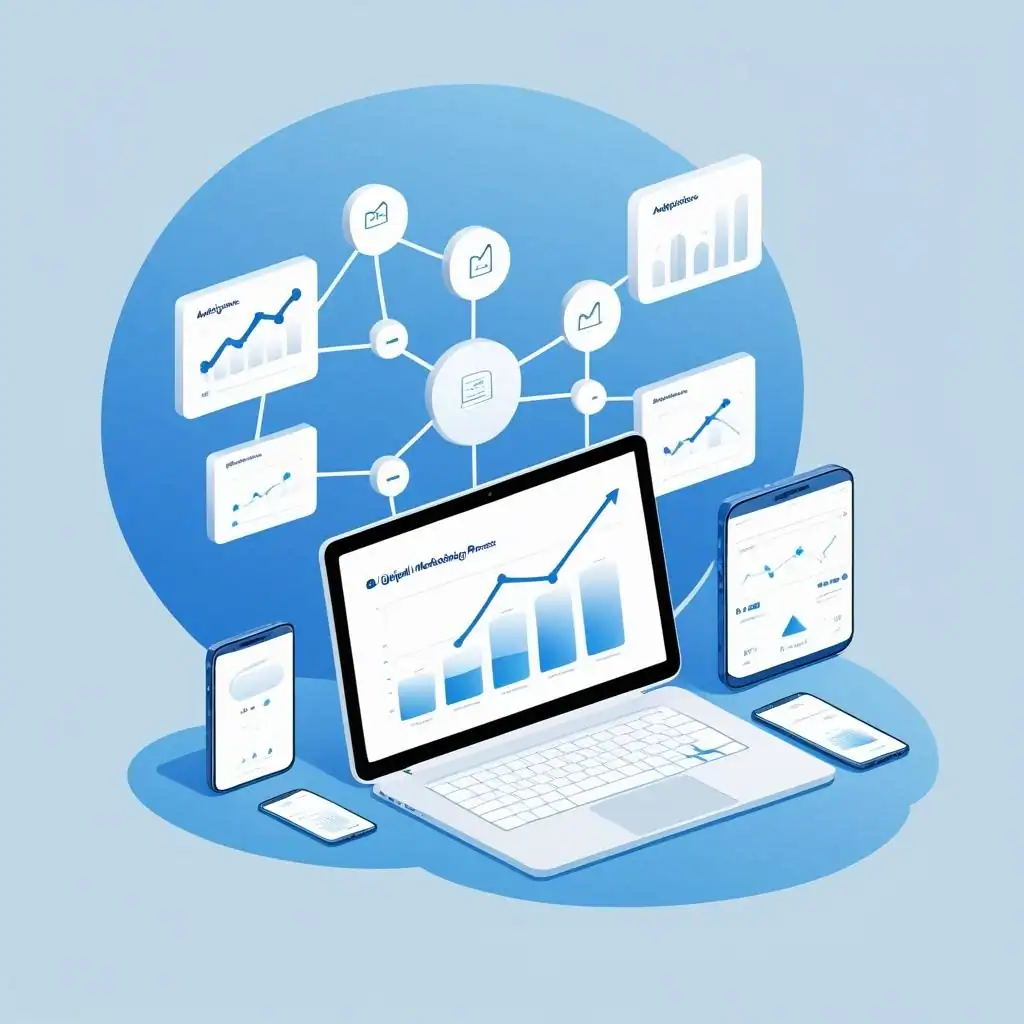 laptop with data showing the transparent process of best digital marketing company