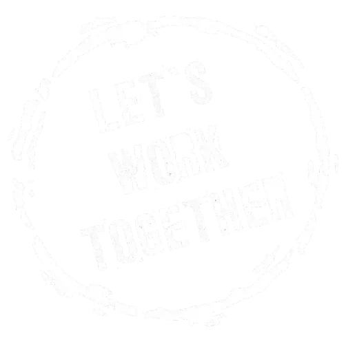 Logo of lets work together denoting the spirit to work with our digital marketing agency.